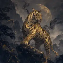 무인일주 황금 호랑이